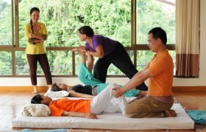 workshop at sunshine massage school. Sunshine massage school being one of top Resources on Thai Massage Techniques Chiang Mai