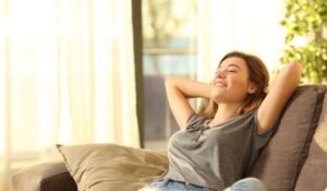 a young woman living stress free after a retreat in chiang mai
