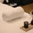 massage bed with a towel at a holistic spa in chiang mai