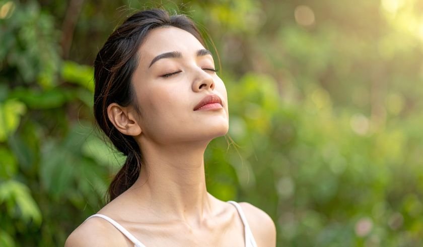 woman relaxed after treatment from holistic spa 